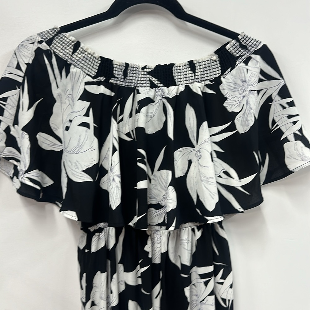 Show Me Your Mumu Hacienda Maxi Dress black and white floral xs - Picture 8 of 8